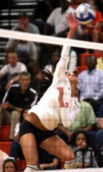 Hurricanes Volleyball Holds Back UNC, 3-1