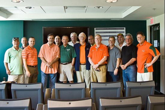 Guests of the Luis Brande Luncheon pose for a picture.