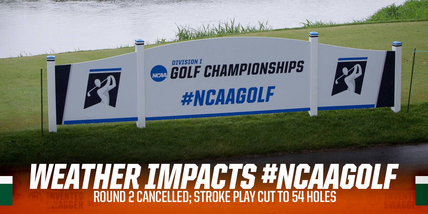 Second Round Competition Cancelled at #NCAAGolf