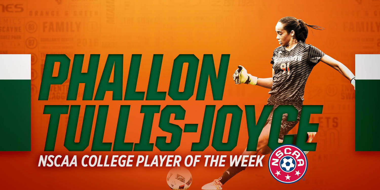 Tullis-Joyce the NSCAA College Player of the Week