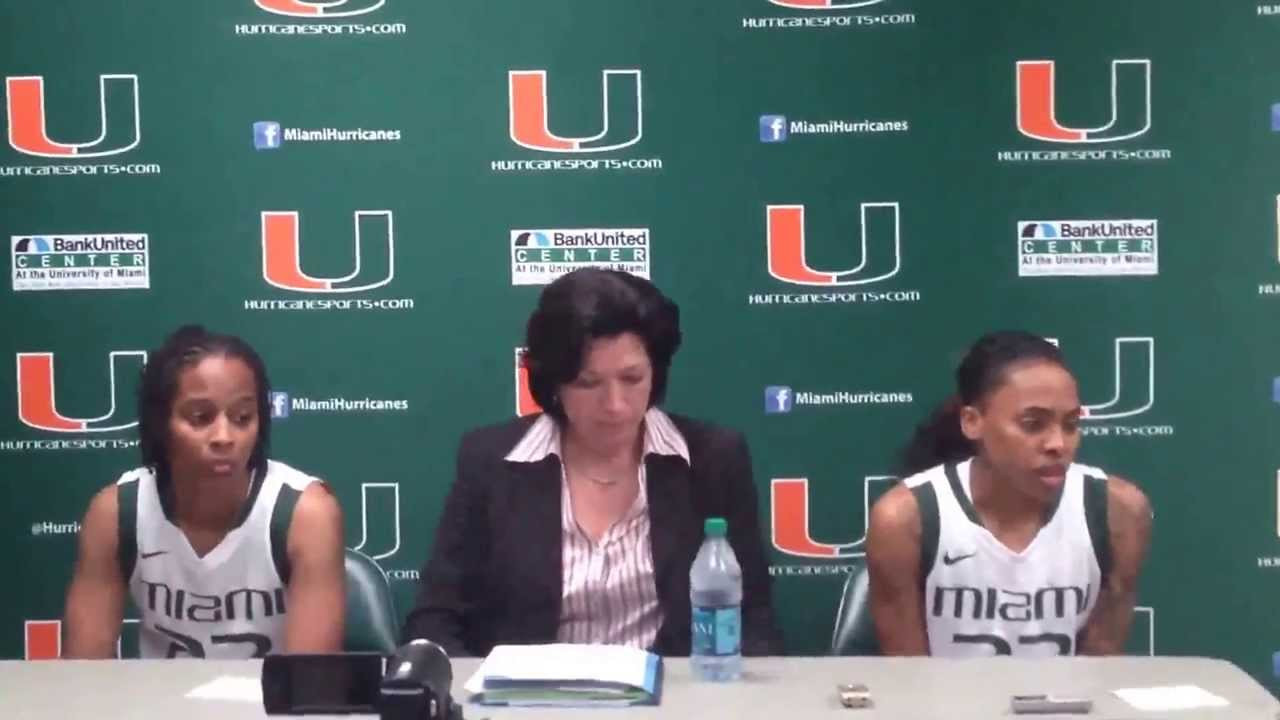 Katie Meier, Adrienne Motley, Suriya McGuire - Duke Postgame