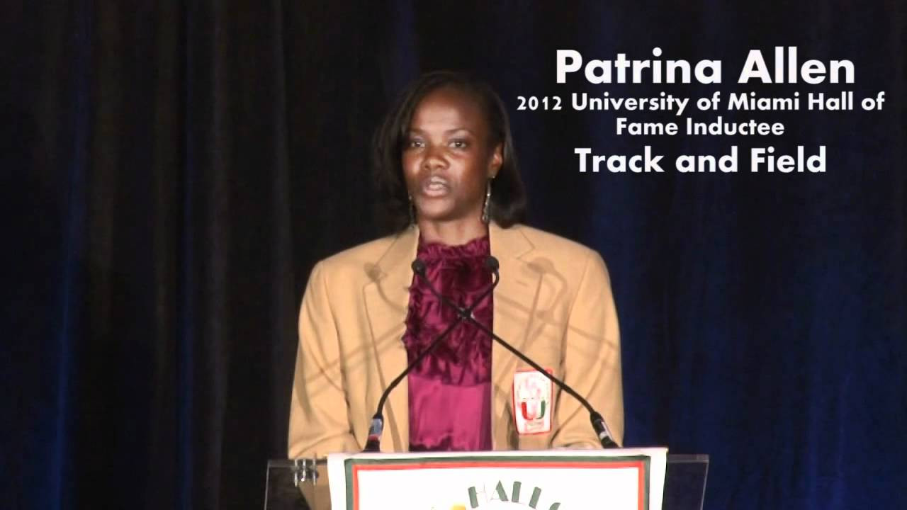 Patrina Allen - 2012 UM Sports Hall of Fame Induction Speech