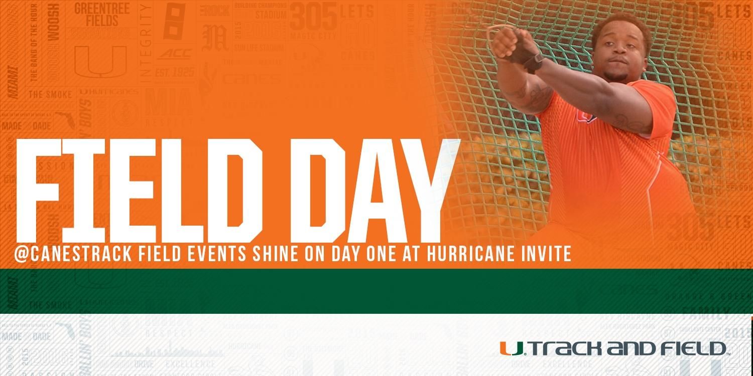 Field Events Shine For @CanesTrack at Hurricane Invitational
