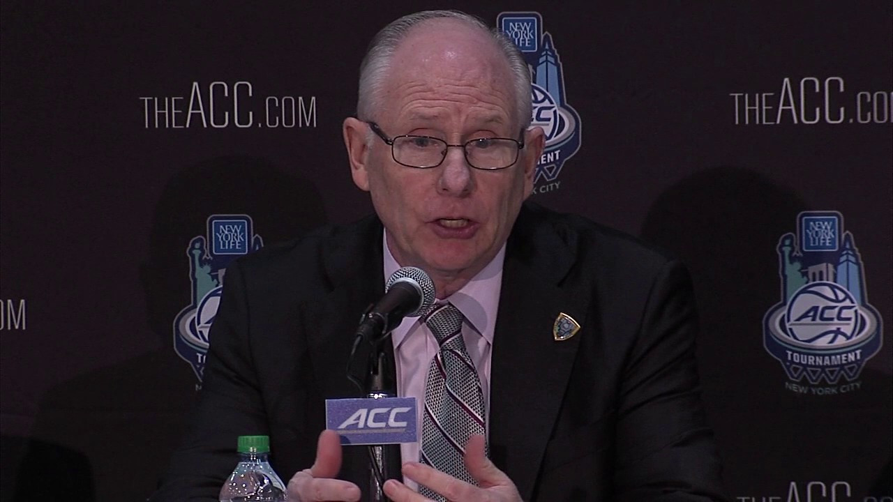 Jim Larrañaga, Davon Reed, and Kamari Murphy | Syracuse Post Game Presser | ACC Tournament 3.8.17