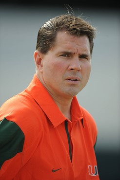 University of Miami head football coach Al Golden will lead the Hurricanes in a game against the Ohio State Buckeyes at Sun Life Stadium on September...