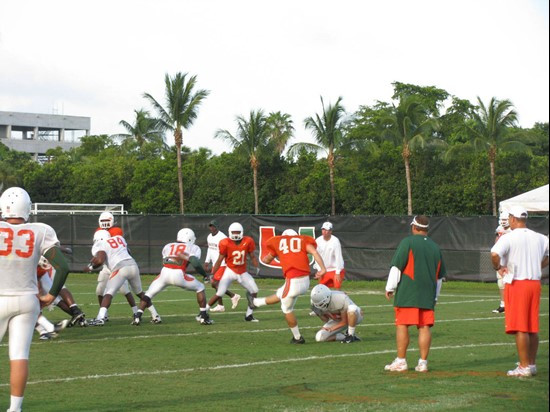 Jake Wieclaw (40) at practice Thursday morning at the Greentree Practice Fields.