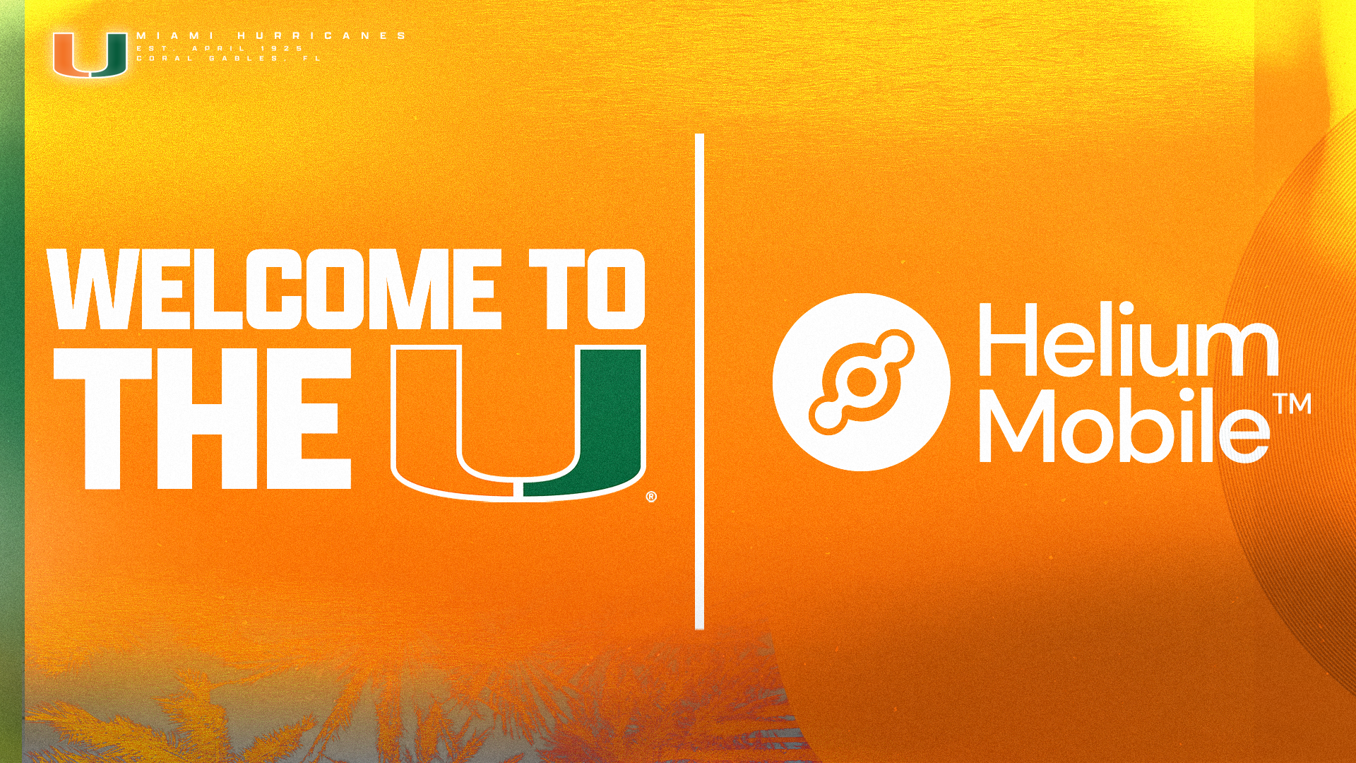 University of Miami Athletics Partners with Helium Mobile