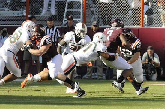 Anthony Chickillo - 2011 Miami Hurricanes Football @ Virginia Tech