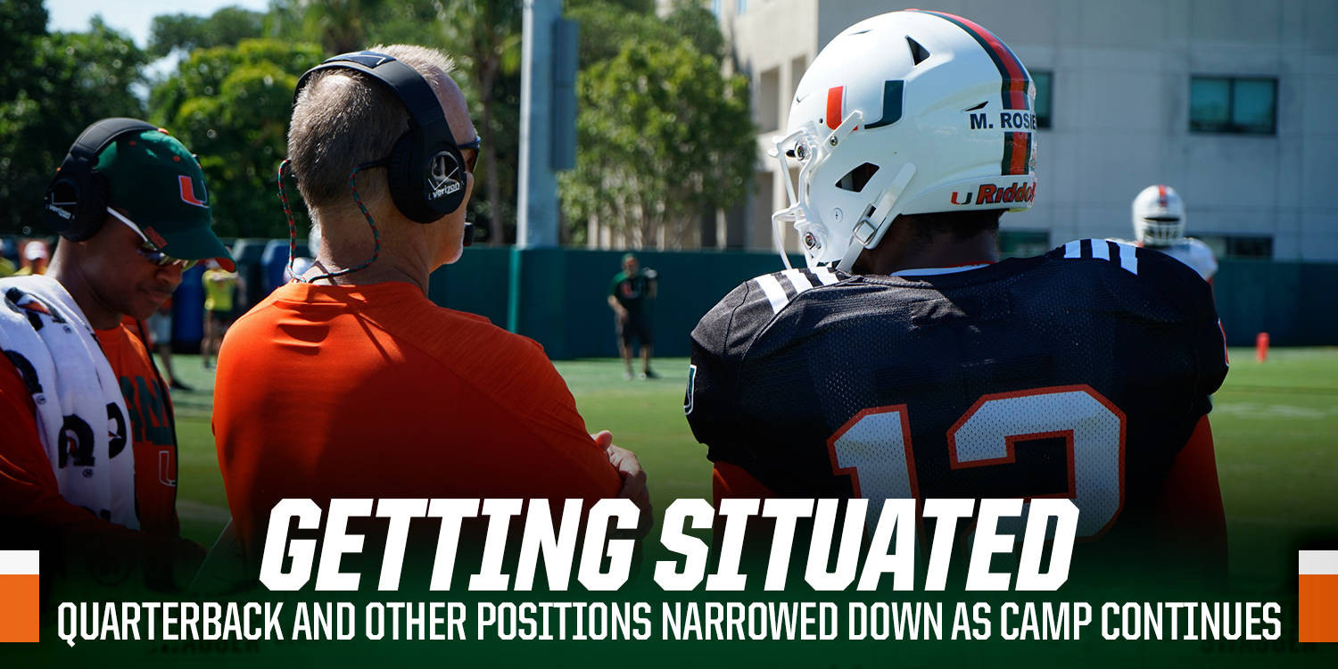 Backup Quarterback Job Down to Two at #CanesCamp