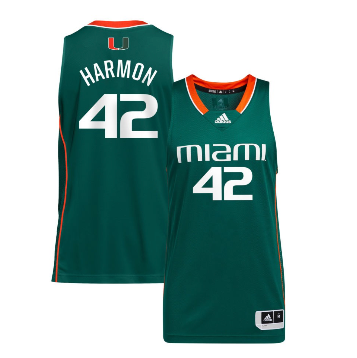adidas Green Miami Hurricanes Women's Basketball Jersey