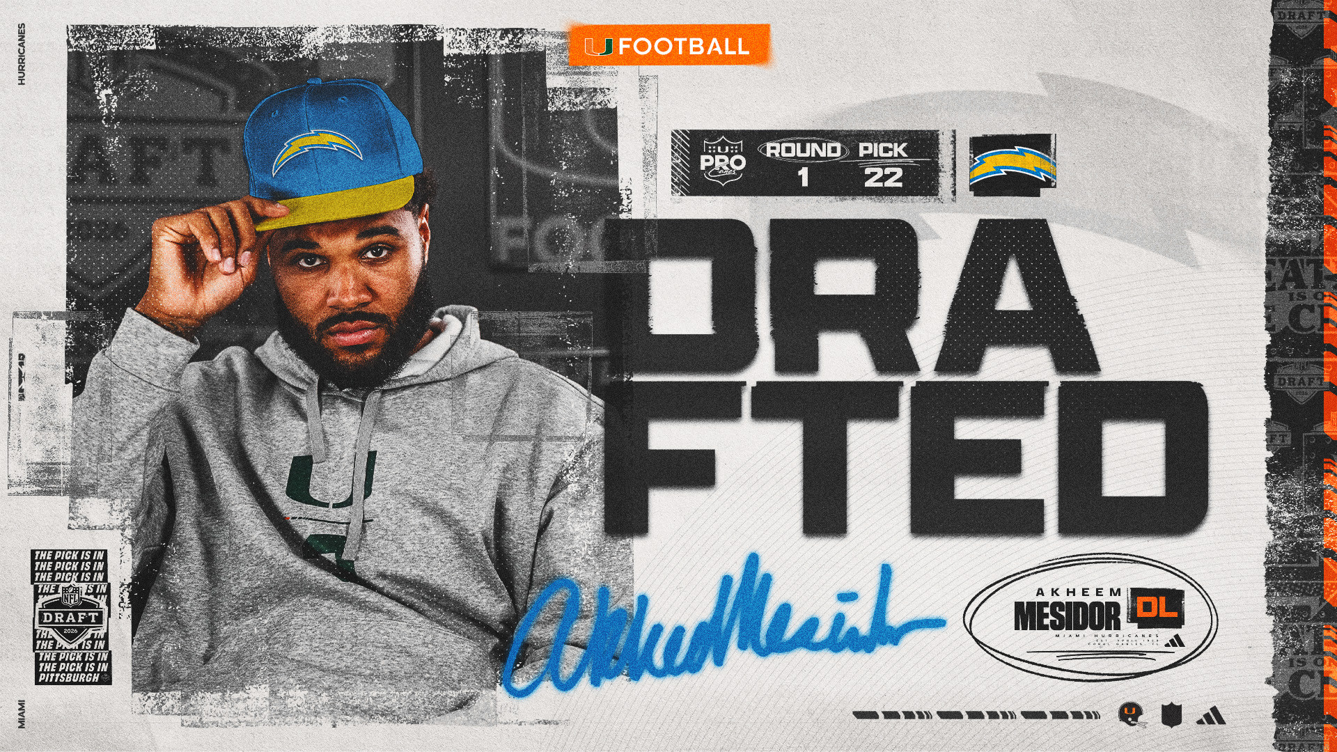 Mesidor Becomes Third Cane Taken in First Round