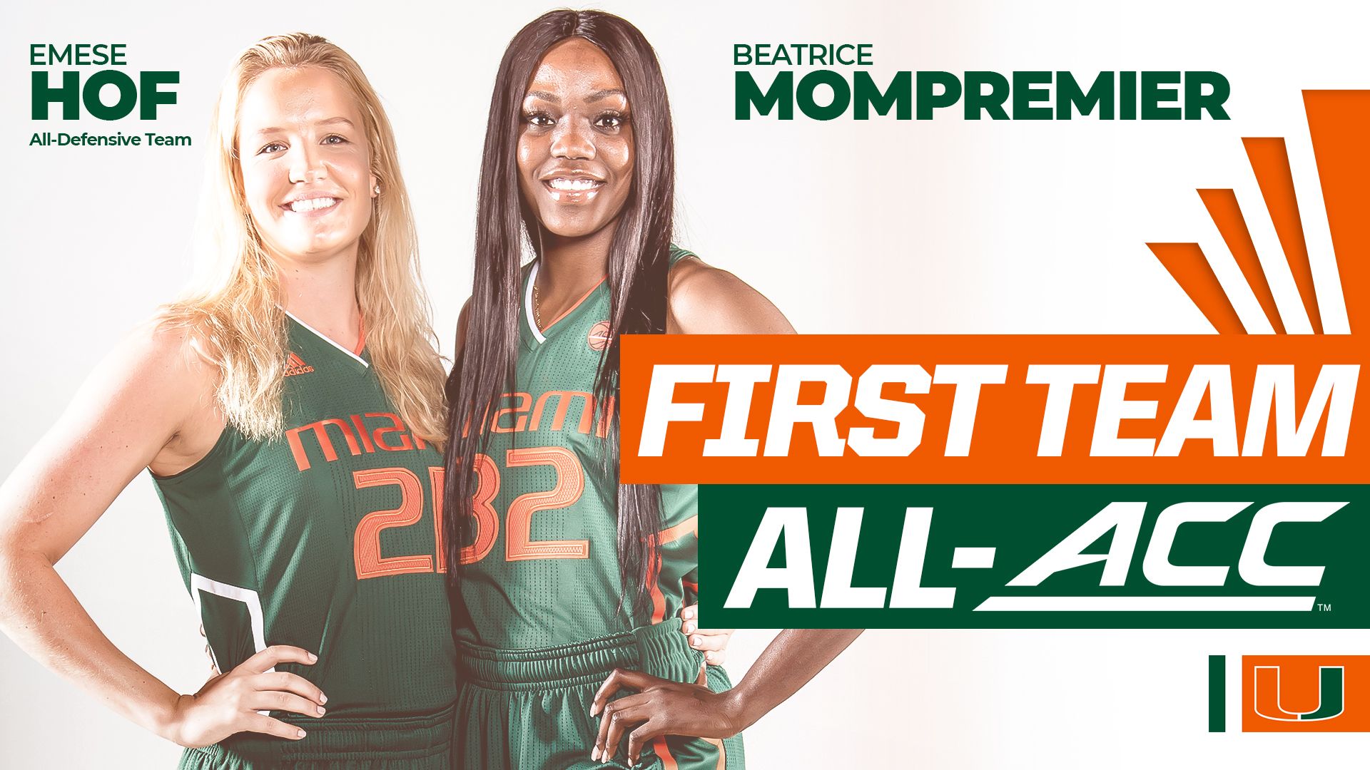 Hof and Mompremier Named First Team All-ACC