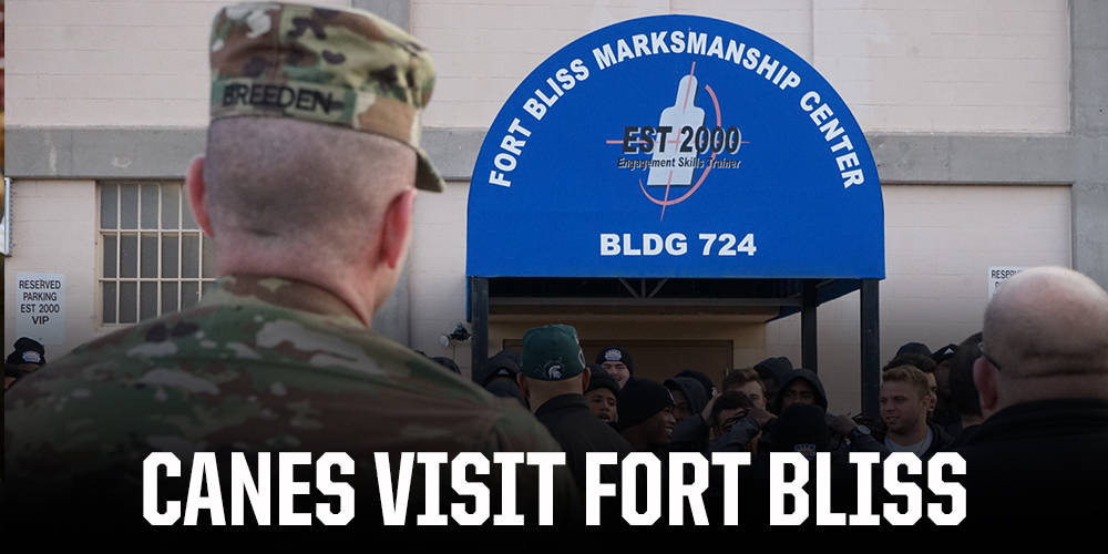 Canes Football visits Fort Bliss