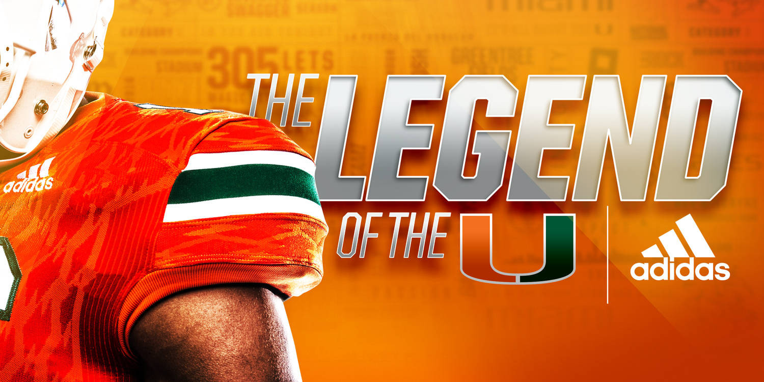 The University of Miami & adidas Unveil 'Legend of the U' ootball Uniforms