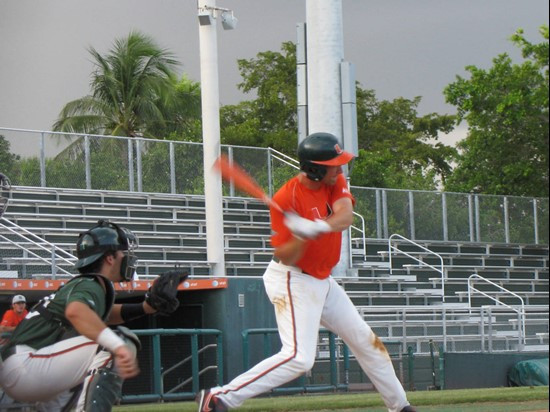 Ryan Perry at the Orange-Green World Series Wednesday afternoon at Alex Rodriguez Park.