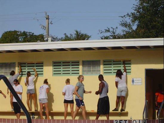 The Hurricanes Student Athlete Advisory Committee coordinated community service at Virrick Park in Coconut Grove. 120 student-athletes, coaches and...