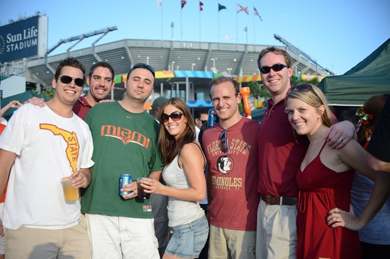 The University of Miami plays against their ACC rival Florida State Seminoles in a game at Sun Life Stadium on October 20, 2012. Photo by Steven...