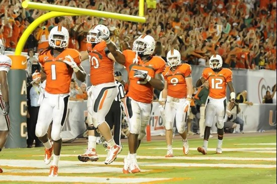 2011 Miami Hurricanes Football vs Ohio State Mike James Touchdown