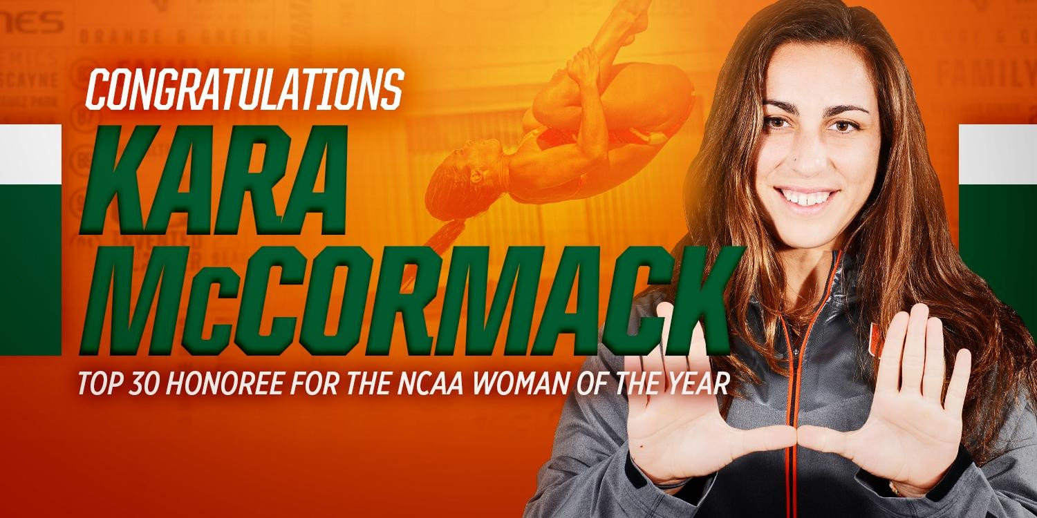 McCormack Selected as a Top 30 honoree for the NCAA 2016 Woman of the Year Award