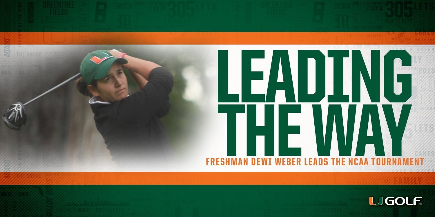 Weber Posts Career Day; Leads #NCAAGolf Championship