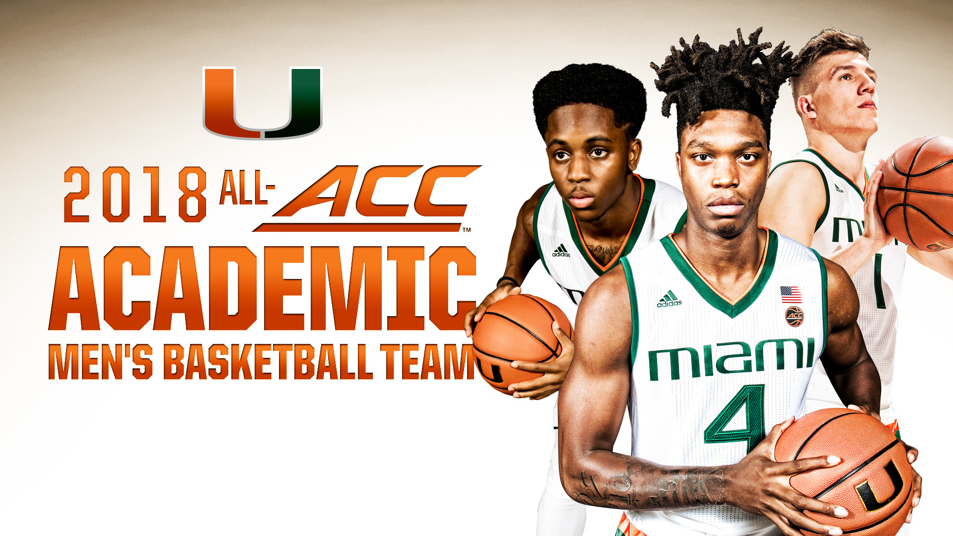 Three Hurricanes Named to All-ACC Academic Team