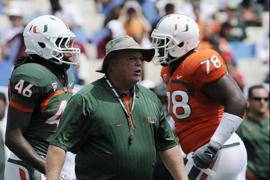 Art Kehoe at the 2011 Miami Hurricanes Spring Football Game @ Lockhart Stadium