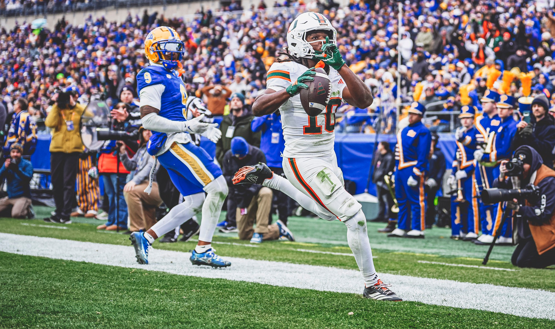 Canes Dominate Pitt 38-7 in Regular Season Finale