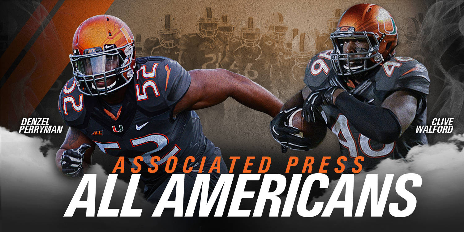 Perryman, Walford Named AP All-Americans