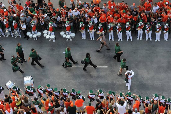 2011 Miami Hurricanes Football vs Ohio State Hurricane Walk