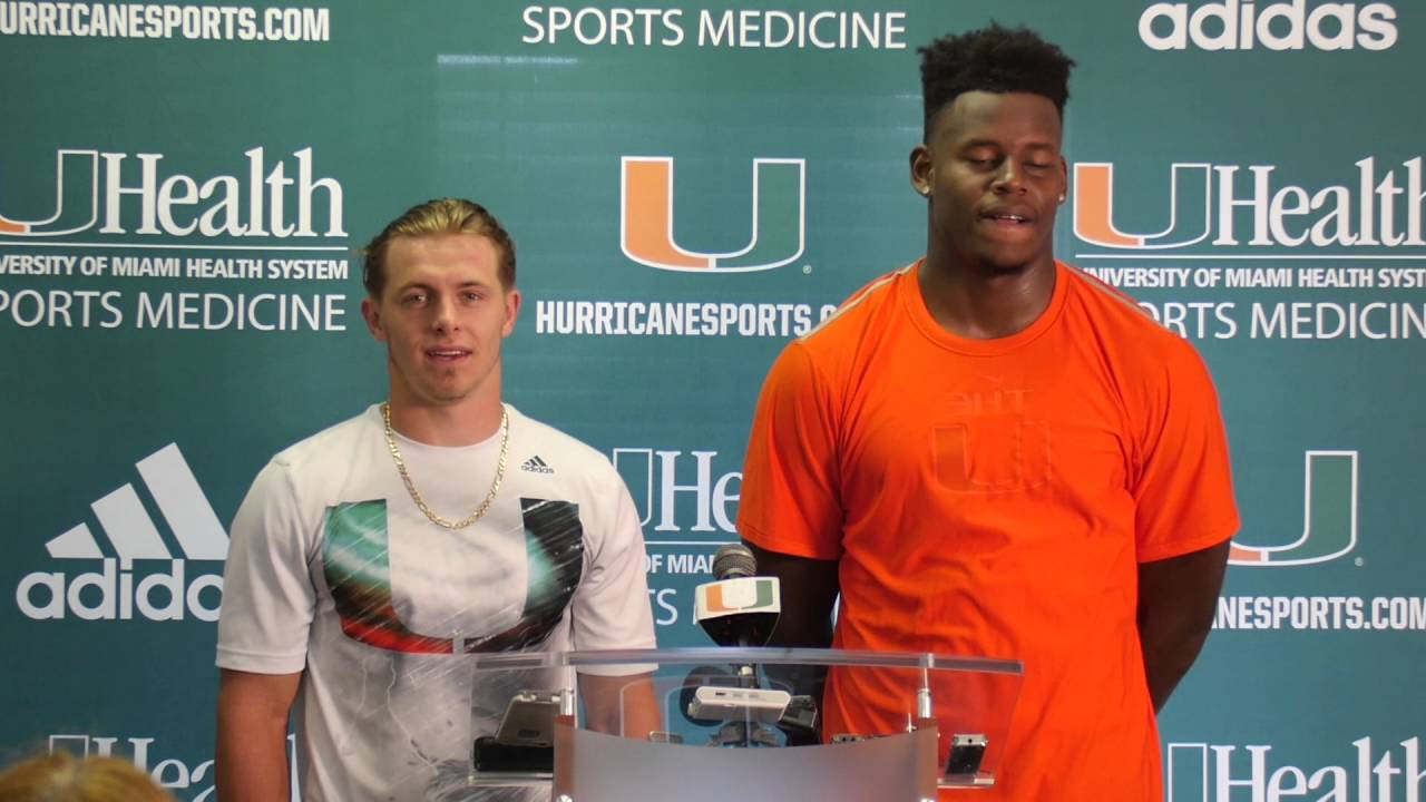 Braxton Berrios & Christopher Herndon IV | Spring Game Press Conference | 4.16.16