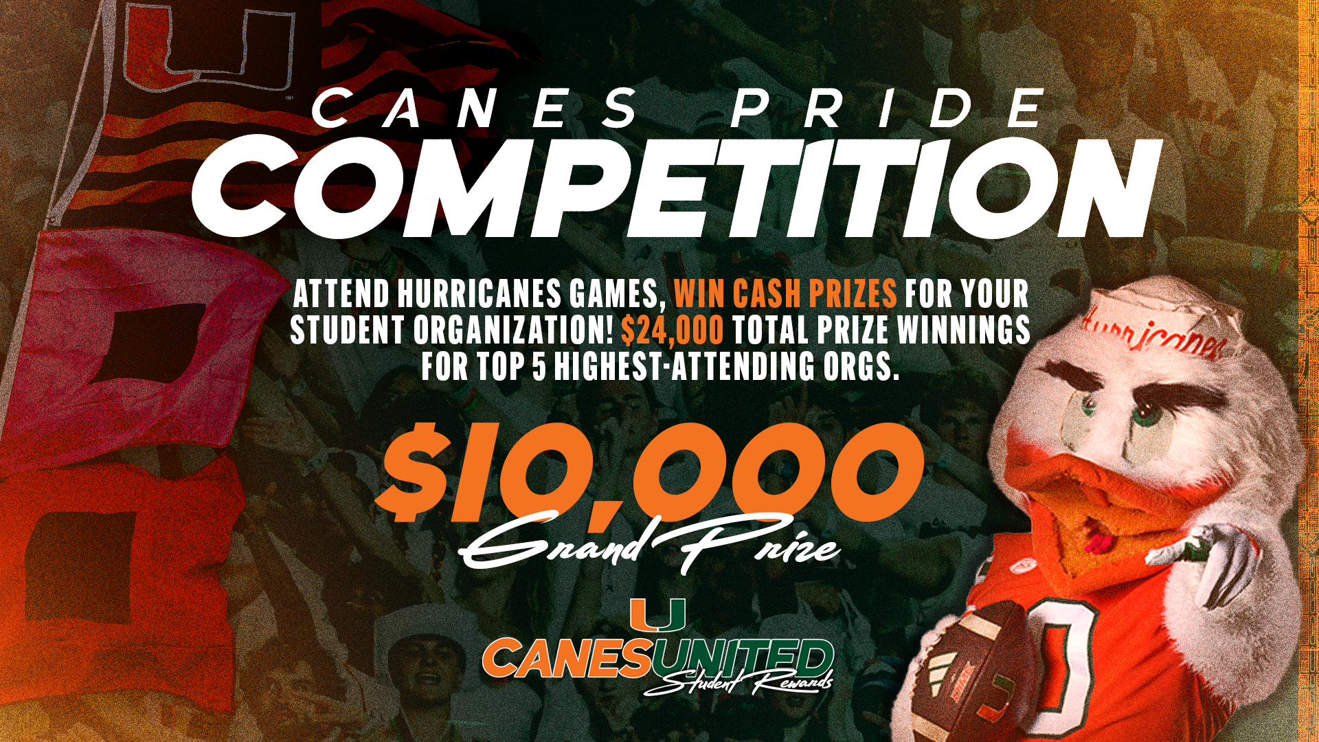 Miami Athletics Launches Second Annual Canes Pride Competition and CanesUnited Student Rewards Program