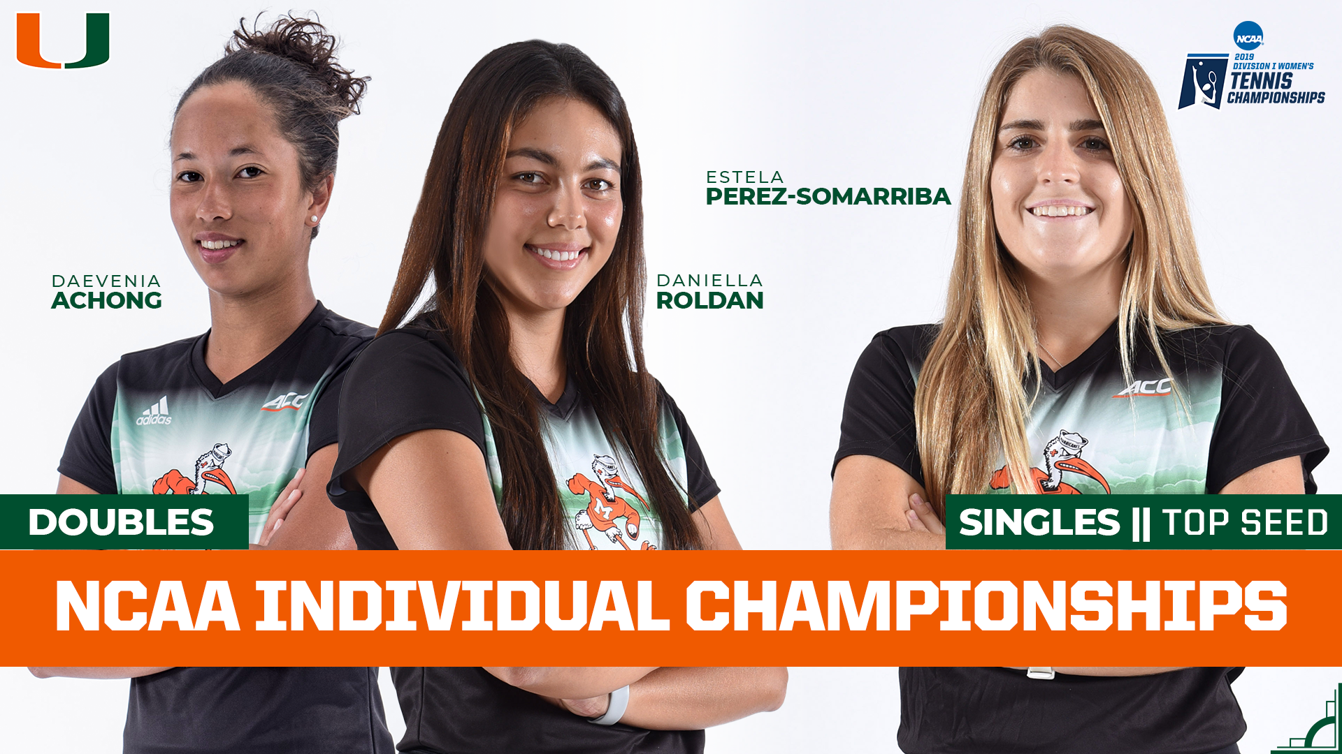 Perez-Somarriba, Achong/Roldan Make NCAA Championships