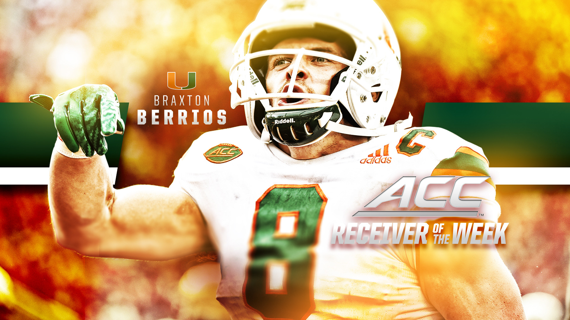 Berrios Named ACC Receiver of the Week