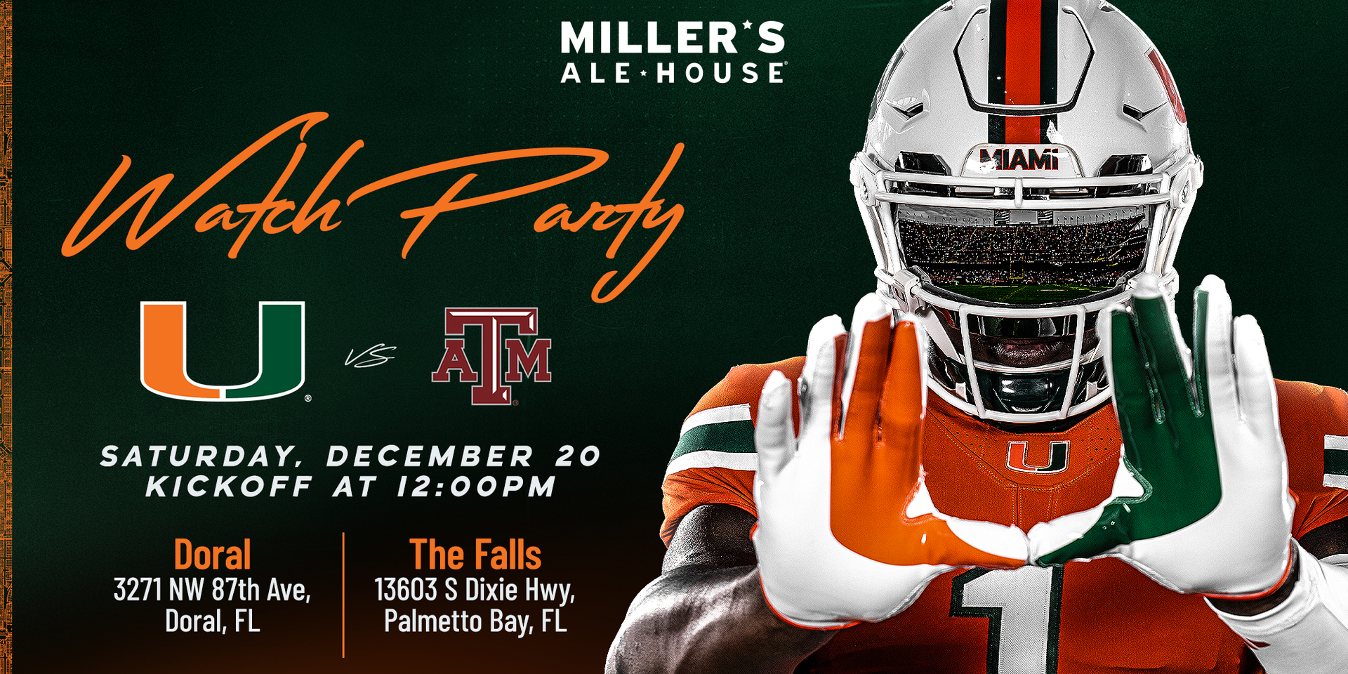 Join the Official Watch Party at Miller’s Ale House
