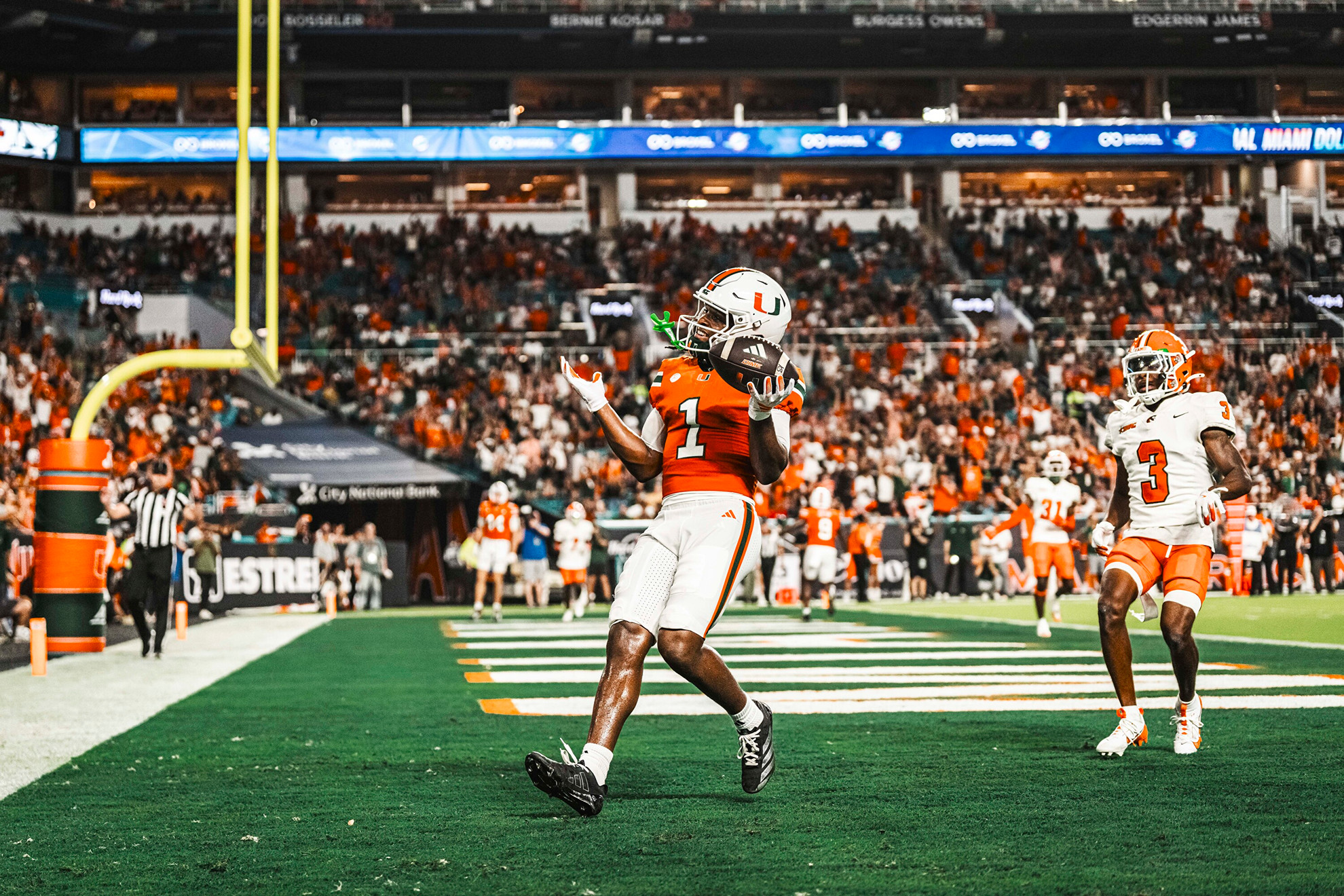 Malachi Toney celebrates during the FAMU game.