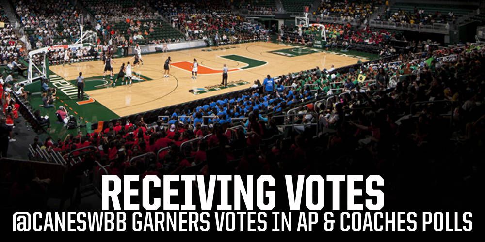 @CanesWBB Continues Receiving Votes