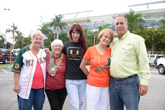 University of Miami Hurricane Fans tailgate at SunLife Stadium before a game against the Virginia Cavaliers at Sun Life Stadium on November 23, 2013. ...