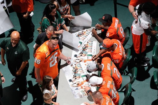 Footbal Team signing posters