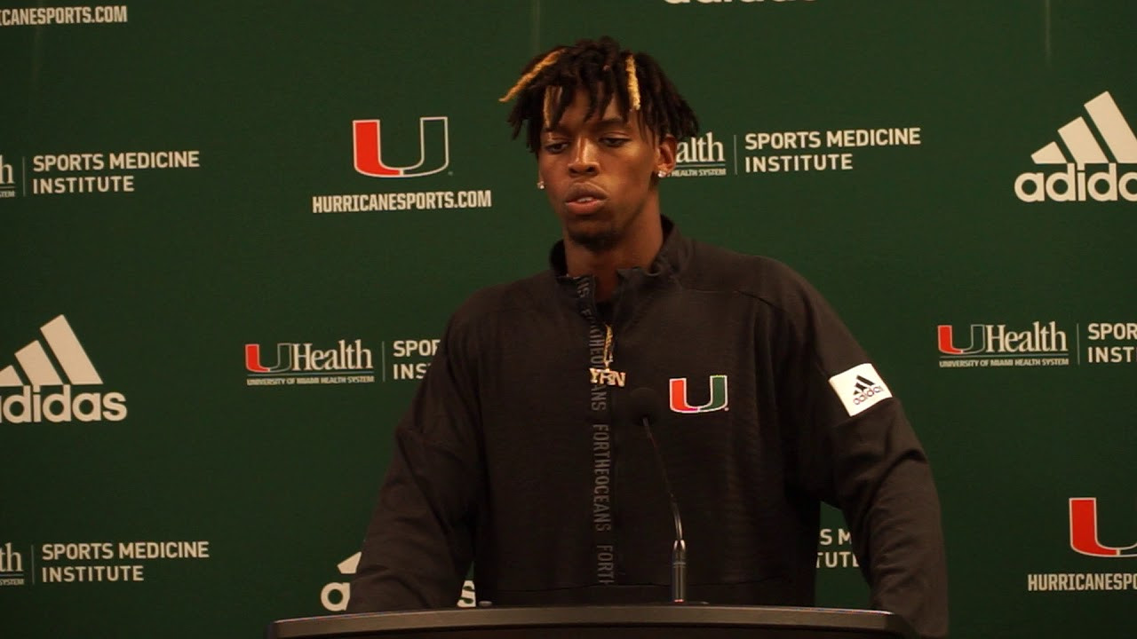 N'Kosi Perry Postgame Presser | Miami vs. Virginia | 10.11.19