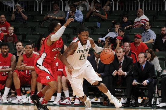 2012 Miami Hurricanes Men's Basketball vs Rutgers