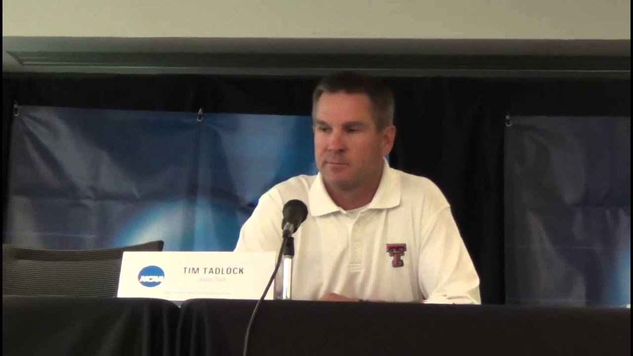 Texas Tech Head Coach Tim Tadlock- Coral Gables Regionals