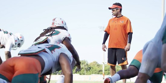 Spring Ball 2017 | Canes Football | Manny Diaz Mic&#39;d Up