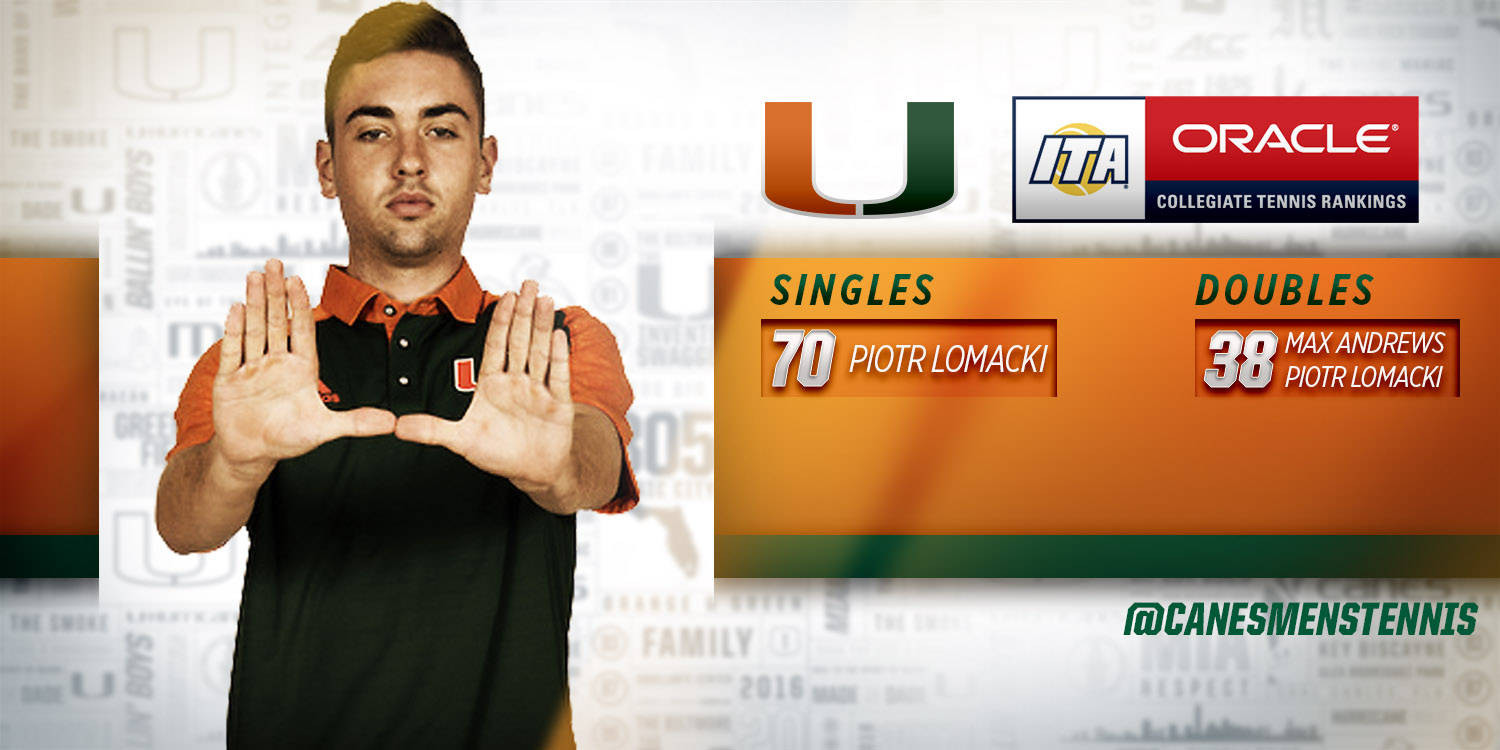 Lomacki and Andrews Rise to No. 38 in ITA Rankings