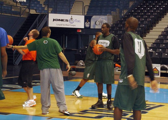 Dwayne Collins at a pre-tournament practice.